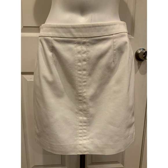 Mini Jupe Topshop Femme Coton Jaune Taille 6 (26 Pouces) Zip, Style Court, Motif Small Mark